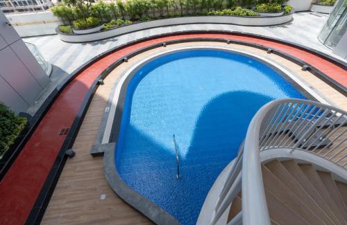 Al Barsha Apartment | Ahlan HH - Stylish Apartment in Opalz Tower with Sofa Bed and Premium Amenities