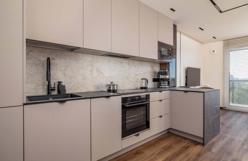 Tychy Apartment | Al. Bielska 129 Tychy | Air Conditioned Studio with Parking and Mountain View