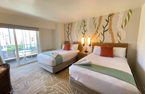 Ala Moana Hotel | Ala Moana Hotel 13th FL R0 Studio - 2Double Beds 4Person