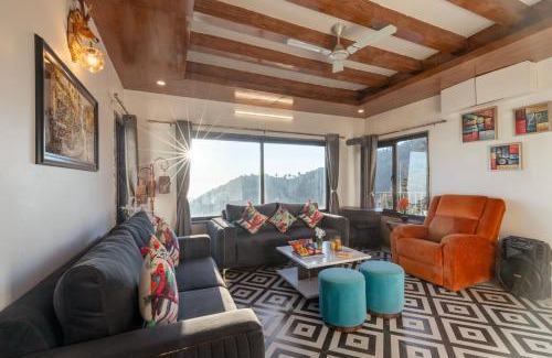 Mussoorie Villa | Alaya Stays Evara - 2 BHK Hilltop Hideaway With Balcony, Fireplace & Scenic Views