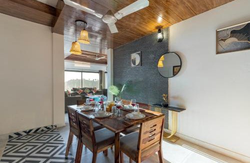 Mussoorie Villa | Alaya Stays Evara - 2 BHK Hilltop Hideaway With Balcony, Fireplace & Scenic Views