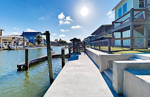 City-by-the Sea House | All-New Build & Furnishings: Canal-Front Stilted Home w/ Private Decks