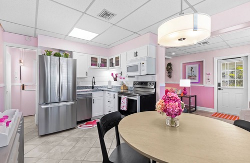 Redington Shores House | All New Pink She Shed by the Seashore is just steps from the sand