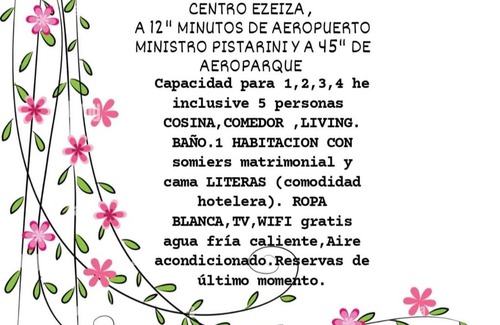 Ezeiza Apartment | Alojamiento Cataleia Ezeiza Confort Hotelero a 12 minutos de aeropuerto ministro pistarini