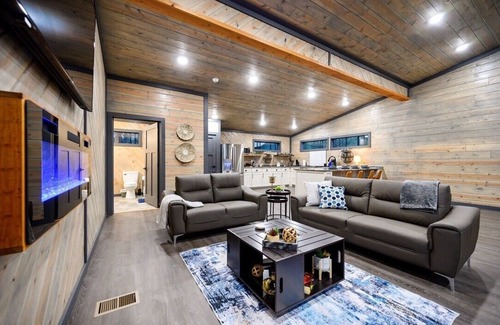 Bethel Cabin | Amazing Outdoor Area: Pool Table, Hot Tub, Close to Attractions!