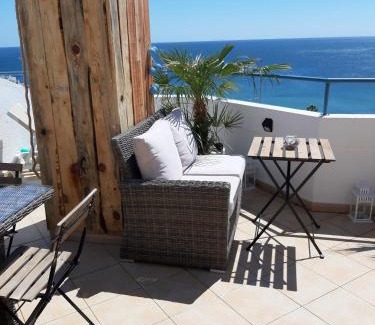 Praia da Luz Apartment | AMAZING PENTHOUSE- panoramic sea view & tikki bar on private terrasse