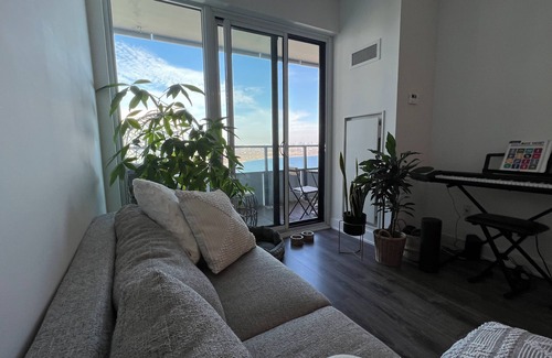 Humber Bay Condo | AMAZING VIEW LUXURIOUS FULLY FURNISHED 1+1 CONDO MIMICO FROM MARCH 1st