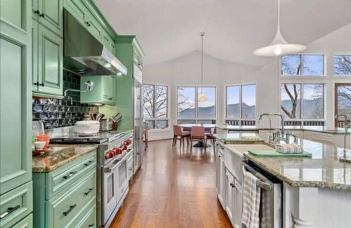 Bear Lake Reserve Villa | Amazing views at L’Oursière in Bear Lake Reserve, from the new hot tub.