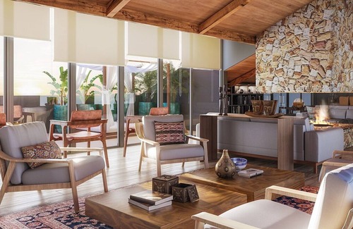 Campos do Jordao Apartment | Aparthotel with private jacuzzi on the balcony