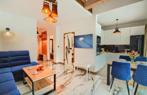 Meszna Apartment | Apartament Marmurowy w Szczyrku z widokiem na góry z dostępem do sauny i jacuzzi w weekendy , dwa miejsca parkingowe
