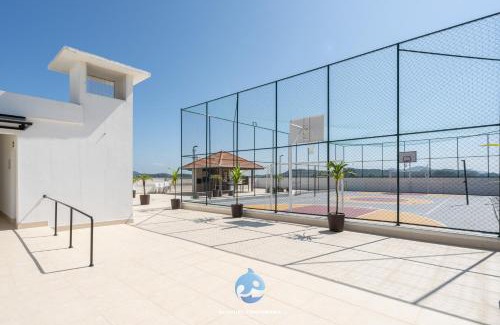 Picarras Apartment | Apartamento a 150m da PRAIA com Ar-condicionado, Wi-Fi Condomínio com PISCINA, quadra de esportes Playground infantil a 15 minutos do Beto Carreiro