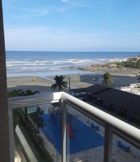 Praia dos Sonhos Apartment | Apartamento, ampla sacada com vista para o mar!