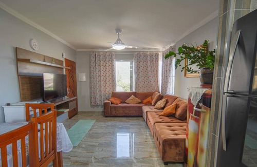 Centro Apartment | Apartamento em Peruibe frente mar com garagem