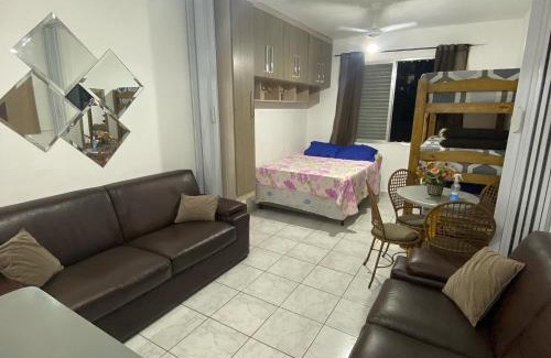 Vila Assuncao Apartment | Apartamento kitnet pé na areia praia Ocian