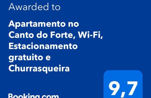 Canto do Forte Apartment | Apartamento no Canto do Forte, Wi-Fi, Estacionamento gratuito e Churrasqueira