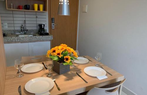 Do Turista Apartment | Apartamento tipo Flat para temporada em Caldas Novas com cozinha
