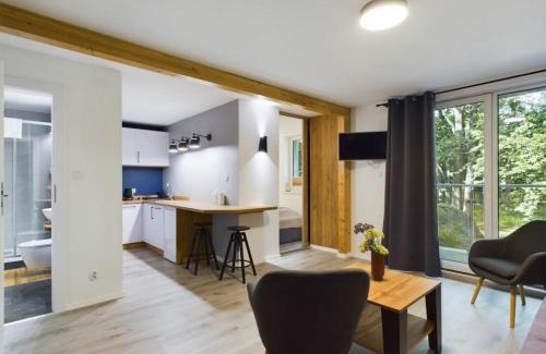 Cieplice Apartment | Apartamenty Dabrowka Budget - w lesie, prywatny parking, sauna, park