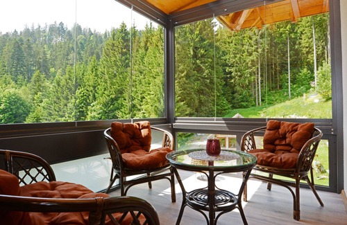 Schonach im Schwarzwald Apartment | Apartment 'Birgit' with Mountain View, Private Terrace and Wi-Fi
