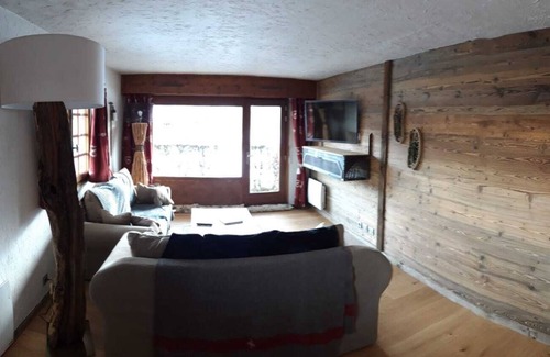 Le Bettex Apartment | Apartment facing Mont Blanc, ski-in ski-out