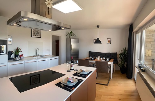 Radolfzell am Bodensee Apartment | Apartment 'Seestern' with Shared Garden, Balcony and Wi-Fi