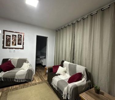 Passo de Torres Apartment | Apartment 2 blocks from the sea with parking and Wi-Fi