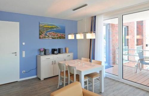 Eckernfoerde Apartment | Apartment 31 "Ankerplatz 31" Blickrichtung Binnenhafen WestInnenstadtSeitlicher Meerblick