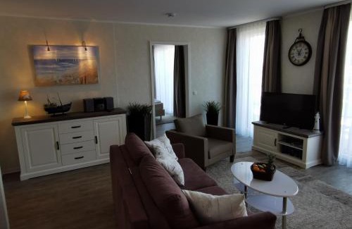 Eckernfoerde Apartment | Apartment 38 "Skippers Topp", Apartmenthaus Hafenspitze,Blickrichtung InnenstadtBinnenhafen