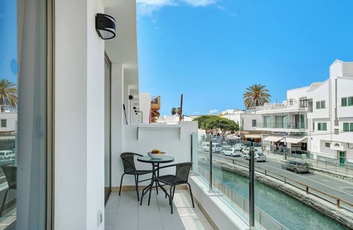 Playa de Mogan Apartment | Apartment Albamar 1D with Mountain View, Wi-Fi, A/C & Balcony