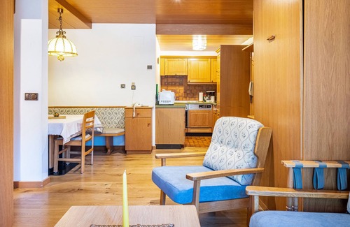 Canazei Apartment | Apartment 'Cesa Soramurat Appartamento 7' with Mountain View, Private Terrace and Wi-Fi