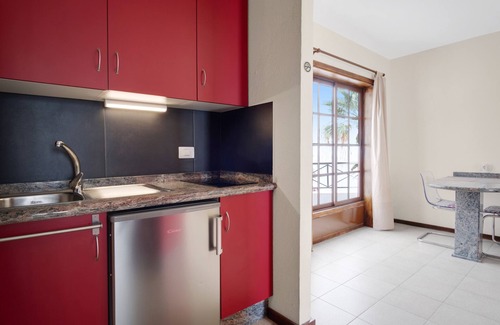 Puerto Naos Apartment | Apartment 'Moijama 2' with Sea View, Shared Pool and Wi-Fi