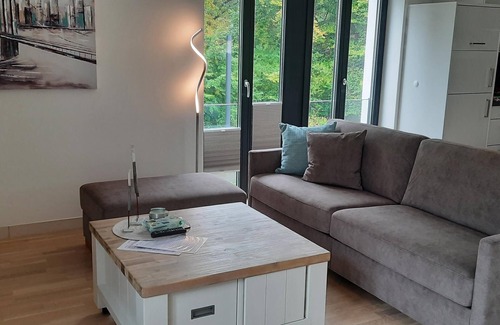 Prora Apartment | Apartment 'Gardensuite Binz' with Pool, Wi-Fi & Terrace