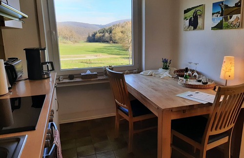 Bad Muenstereifel Apartment | Apartment "Heidi" 1st floor with fantastic valley view: KOLVENBACHER ZIEGENHOF
