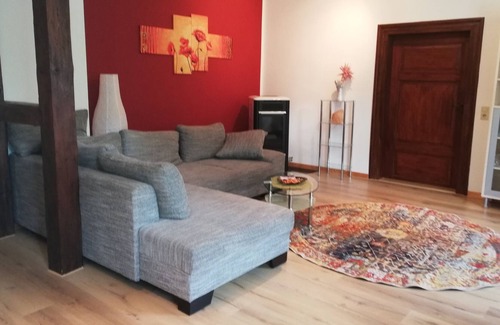 Altenbrak Apartment | Apartment in the old forest house with pellet fireplace, located directly on the Bode.