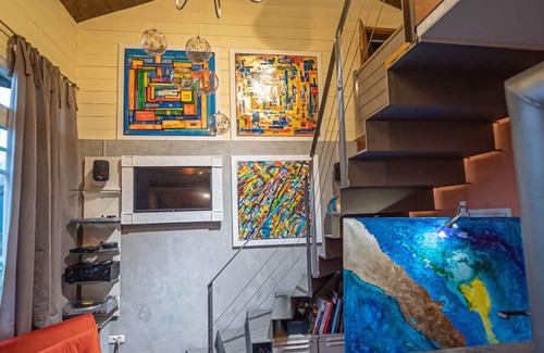 Seeon-Seebruck Apartment | Apartment Kunst im Loft 54 sqm, for 1-2 persons with terrace