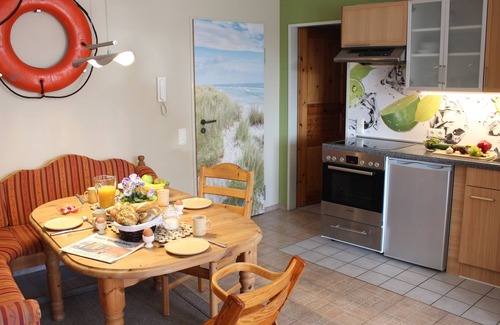 Kalifornien Apartment | Apartment Michel from the dike, unique location, beach of California Baltic Sea