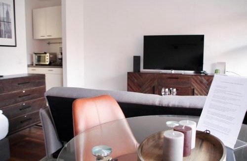 Hammfeld Apartment | Apartment Neuss-Düsseldorf Messe, Balkon, Küche
