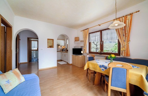 San Leonardo in Passiria Apartment | Apartment "Sonnenblume" with Mountain View, Pool, Wi-Fi, Balcony & Garden