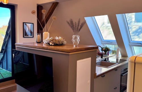 Minden Apartment | Apartment The Roof - Unique vacation apartment in the center of Minden