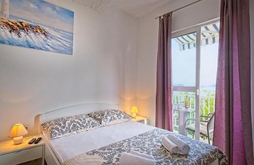 Brasina Apartment | Apartments Grljevi - Studio Apartment with Balcony and Sea View A3