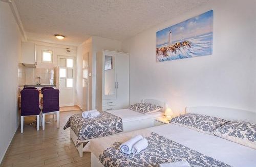 Brasina Apartment | Apartments Grljevi - Studio Apartment with Balcony and Sea View A3