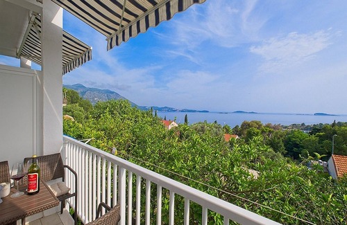 Brasina Apartment | Apartments Grljević - Studio Apartment with Balcony and Sea View (A3)