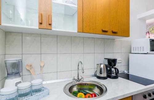 Krucica Apartment | Apartments Melany - One Bedroom Apartment with Shared Terrace and Sea View