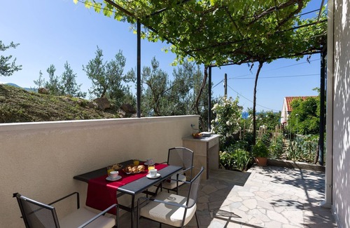 Brasina Apartment | Apartments Olive - One Bedroom Apartment with Terrace and Partial Sea View - Popolica 50