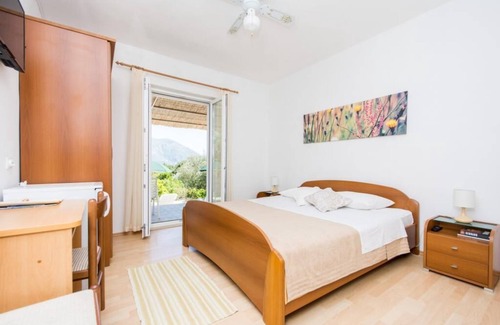 Srebreno House | Apartments & Rooms Jokovic-Standard Double Room with Terrace and Partial Sea View