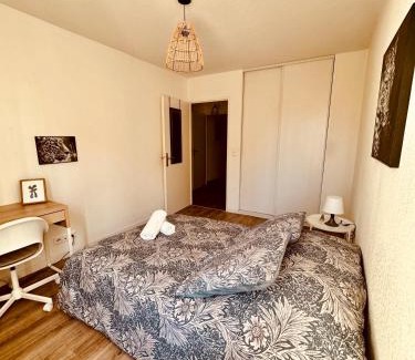 ZAC Andromede Apartment | Appartement 2 chambres cosy proche aéroport et MEETT au pied du tram