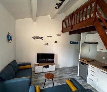 Argeles Plage Apartment | Appartement avec loggia et mezzanine, bord de mer, 4 personnes