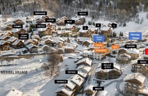 Meribel Village Apartment | Appartement cosy à Méribel avec piscine, spa et proche pistes - FR-1-566-7