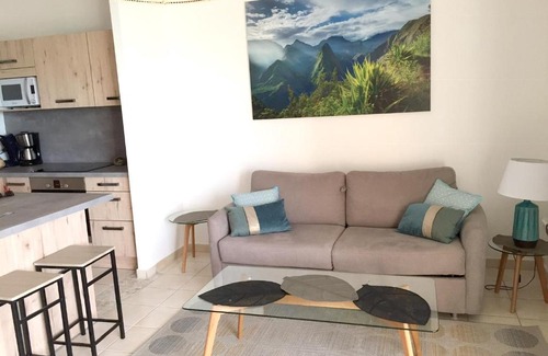 Carosse Apartment | Appartement d'une chambre avec vue sur la mer terrasse amenagee et wifi a Saint Paul a 2 km de la plage