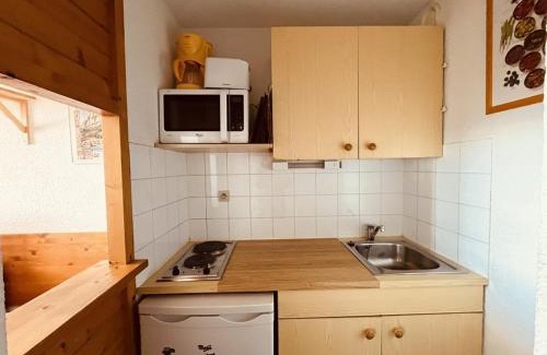 Vallandry Apartment | Appartement pour 4 à Vallandry, accès direct aux pistes, balcon, animaux admis - FR-1-757-101