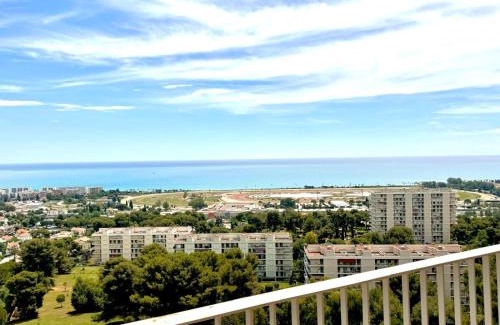 Cros-de-Cagnes Apartment | Appt 2 bd-4 pers-Pool wifi Tennis Park-Sea view